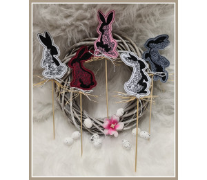 Stickdatei - Blumiger Osterhase 6